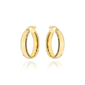 Kolczyki złote koła na angielskim zapięciu - 1,3cm