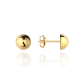 Kolczyki pół kulki śr. 4 mm na sztyfcie super lekkie